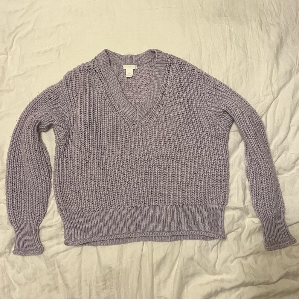 H&M Purple Knitted Sweater